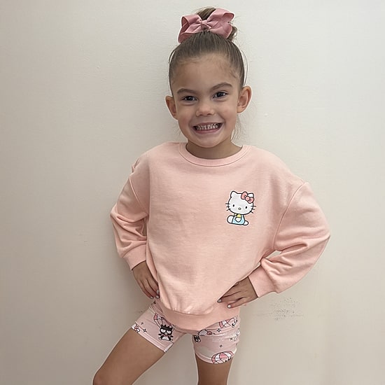 Grayson Little Toddler Girls Hello Kitty 2-pc. Short Set