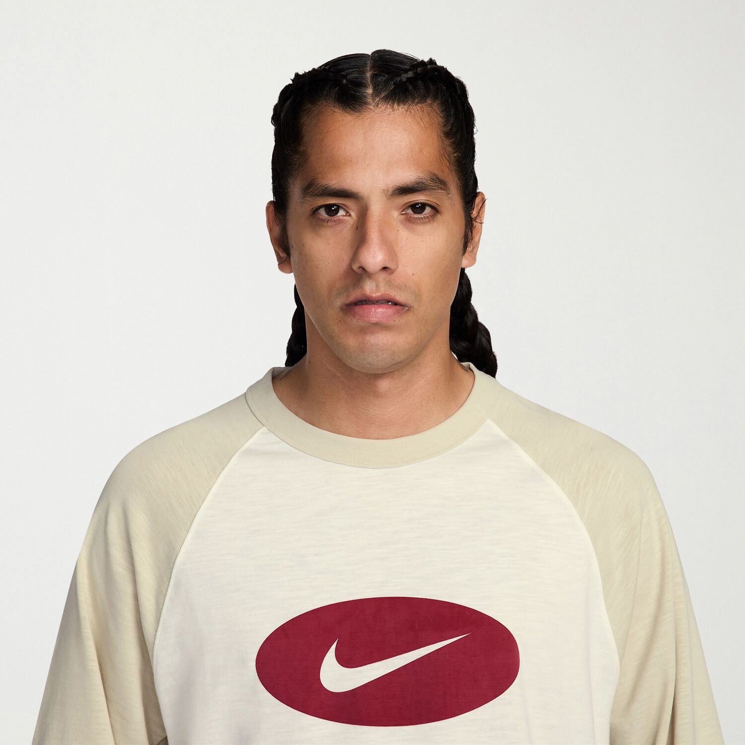 Nike Club Mens Crew Neck 3/4 Sleeve T-Shirt