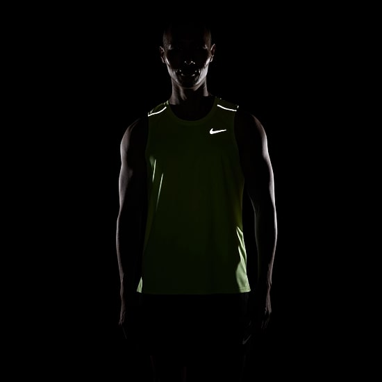 Nike Miler Uv Dri Fit Mens Crew Neck Sleeveless Active Tank Top
