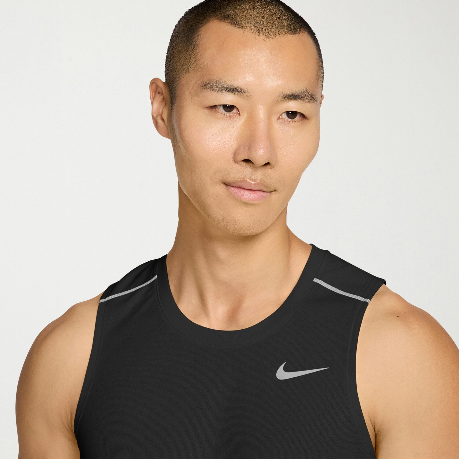 Nike Miler Uv Dri Fit Mens Crew Neck Sleeveless Active Tank Top