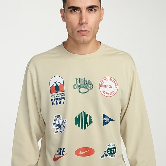 Nike Club Mens Crew Neck Long Sleeve Sweatshirt