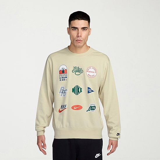 Nike Club Mens Crew Neck Long Sleeve Sweatshirt