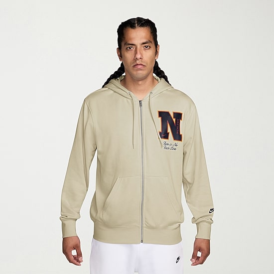 Nike Club Mens Long Sleeve Zipper Active Hoodie