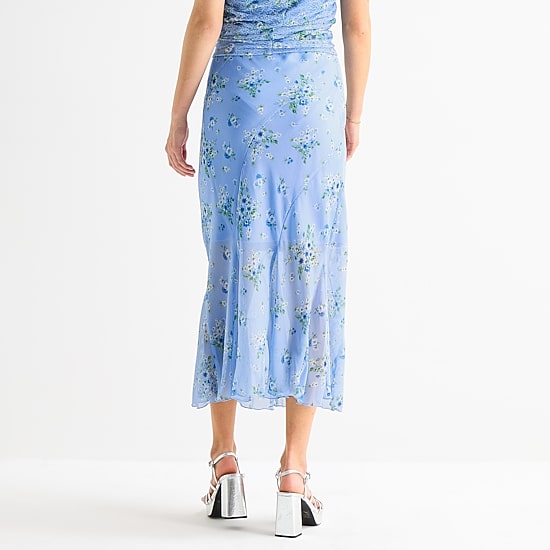 by&by Womens Juniors Maxi Skirt