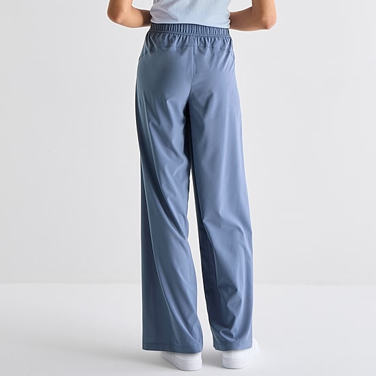 Xersion Womens Wide Leg Mid Rise Regular Fit Active Pull-On Pant