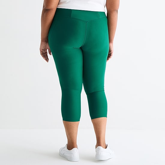 Xersion EverContour+ Womens High Rise 23" Plus Cropped Legging