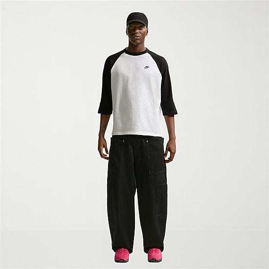 Nike Mens Crew Neck 3/4 Sleeve Active T-Shirt