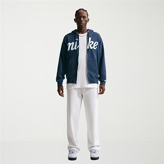 Nike Mens Long Sleeve Fleece Zipper Active Hoodie