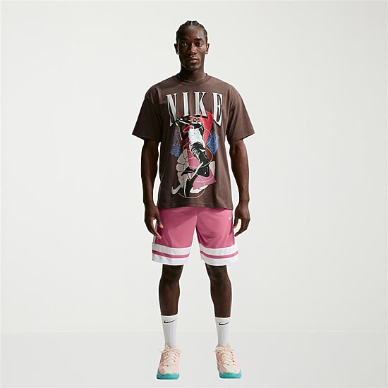 Nike Mens Crew Neck Short Sleeve Regular Fit Graphic T-Shirt