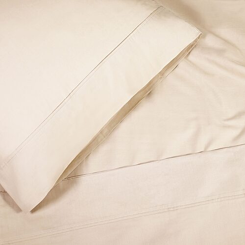SUPERIOR Percale Cotton Crisp Cool Breathable 300tc Pillowcase, One Size, White