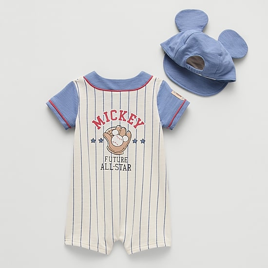 Baby Boys Mickey Mouse Short Sleeve 2-pc. Romper