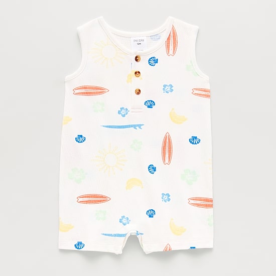 Okie Dokie Baby Boys Sleeveless Romper