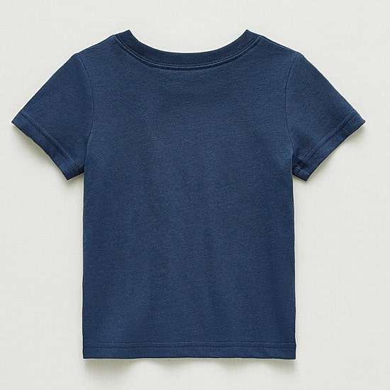 Okie Dokie Baby Boys Round Neck Short Sleeve Regular Fit Graphic T-Shirt