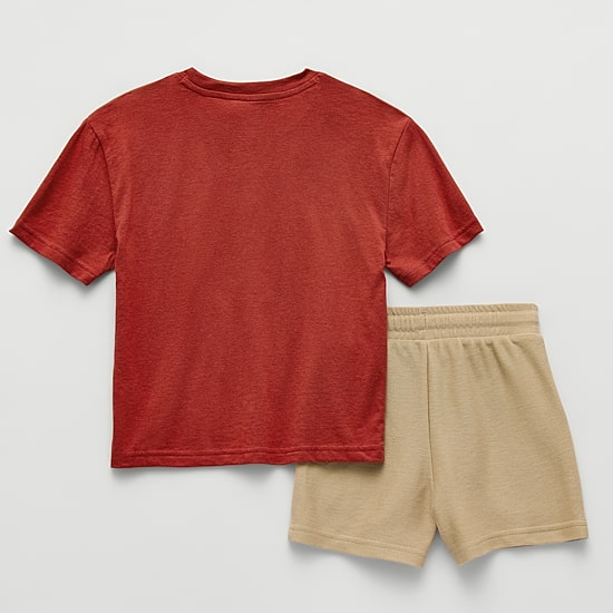 Thereabouts Oversized Fit Little Boys 2-pc. Short Set