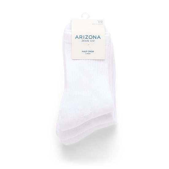 Arizona Mens 3 Pair Crew Socks
