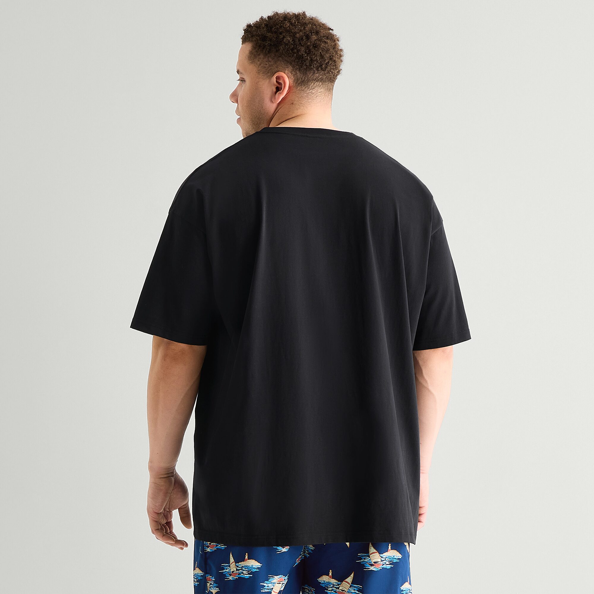 St. John's Bay Mens Crew Neck Short Sleeve Big and Tall Pajama Top
