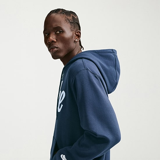 Nike Mens Long Sleeve Fleece Zipper Active Hoodie