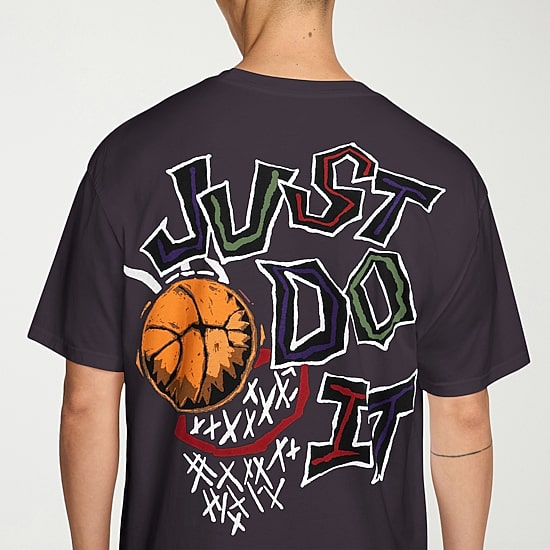 Nike Just Do It Mens Crew Neck Short Sleeve Regular Fit Graphic T-Shirt