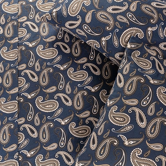 SUPERIOR® Paisley Cotton Flannel Warm Winter Deep Pocket Sheet Set