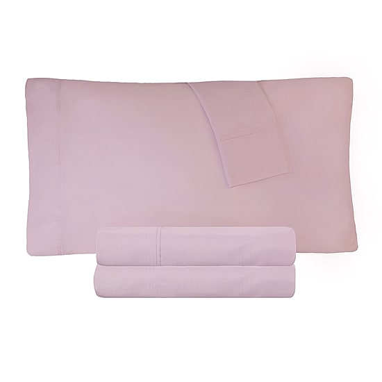 SUPERIOR® Percale Cotton Crisp Cool Breathable 300tc Deep Pocket Sheet Set