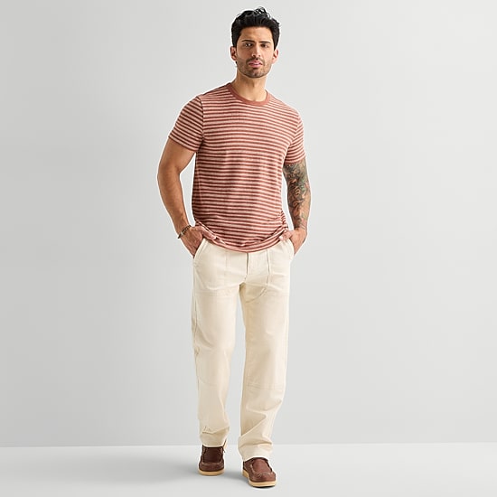 mutual weave Mens Round Neck Short Sleeve T-Shirt