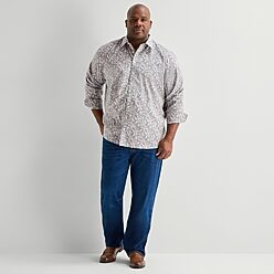 jcpenney mens long sleeve dress shirts J. Ferrar 360 Stretch Slim Performance Men's Slim Fit Stretch Fabric Long Sleeve Dress Shirt, 14-14.5 34-35, Gray | Gotta Have It Price
