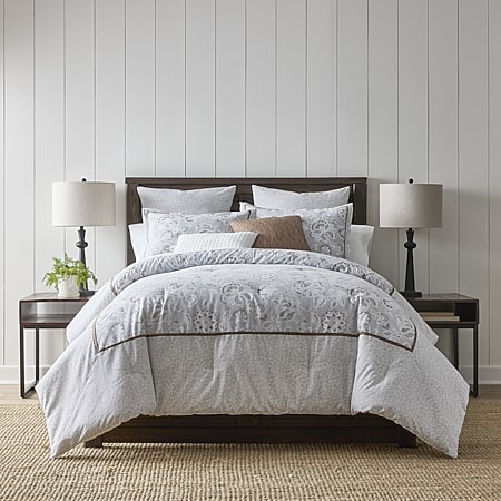 Linden Street Hawthorn 3-pc. Floral Duvet Cover Set, Color: Silver