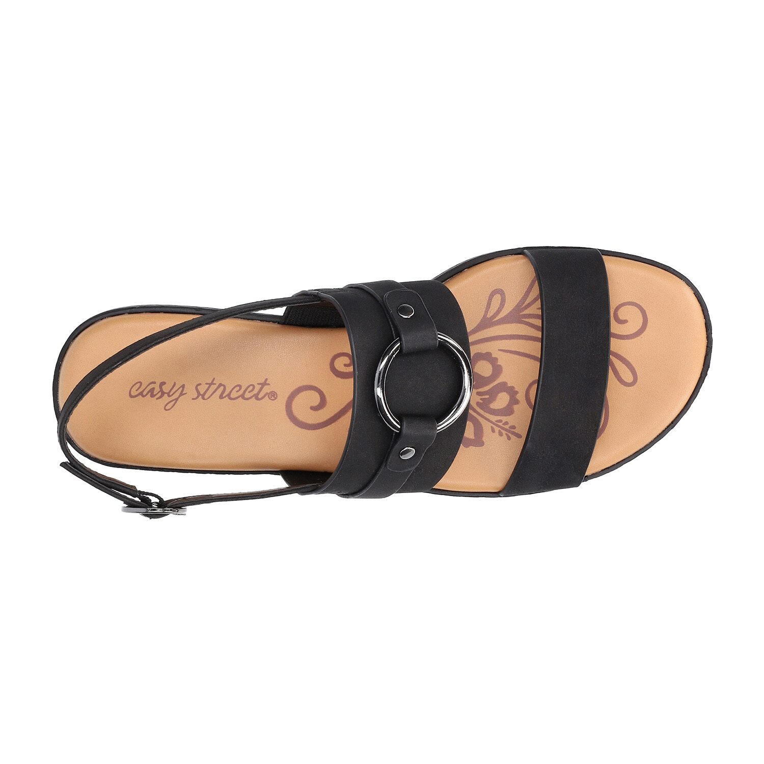 Easy Street Womens Cohen Wedge Sandals