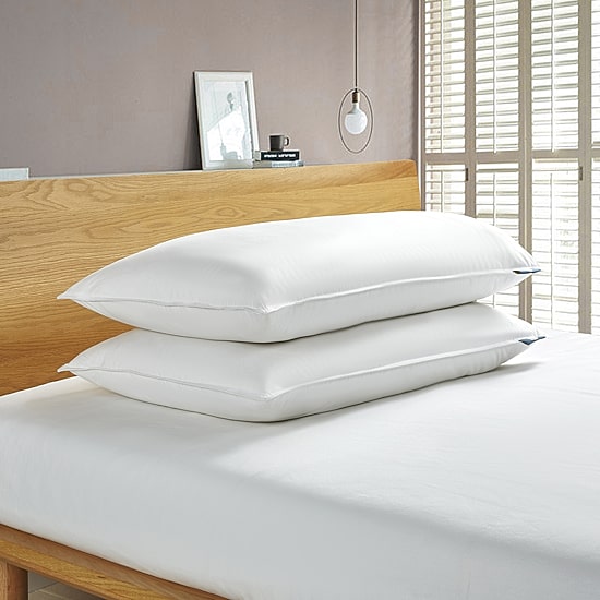 Serta White Goose Feather Back Sleeper 2-Pack Pillow