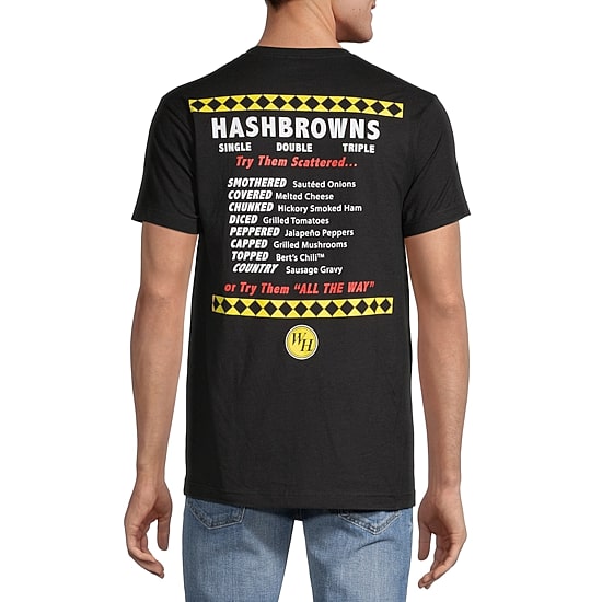 Waffle House Mens Crew Neck Short Sleeve Regular Fit Graphic T-Shirt