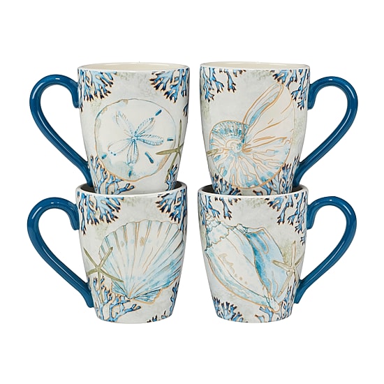 Certified International Playa Sheflls 16pc. Earthenware Dinnerware Set