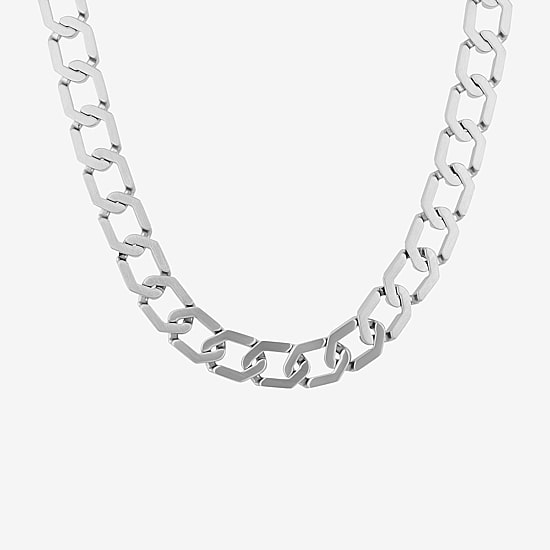 Mens Stainless Steel 20 Inch Link Necklace
