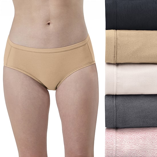 Hanes Womens Cooling Multi-Pack Hipster Panty 41w5cs