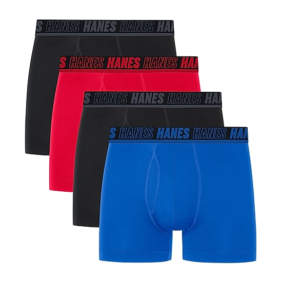 Hanes Moves X-Temp Performance Total Support Pouch Mens 4 Pack Cooling Multi-Pack Support Pouch Trunks Umstc4