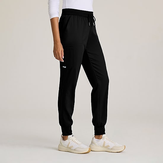 Grey's Anatomy™ by Barco Classic Grp689 Finley 6-Pocket Mid-Rise Jogger Womens Moisture Wicking Scrub Pant