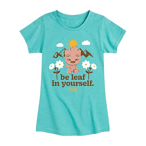 Disney Collection Little & Big Kid Girls Crew Neck Short Sleeve Regular Fit Groot Guardians of the Galaxy Graphic T-Shirt, X-large, Blue