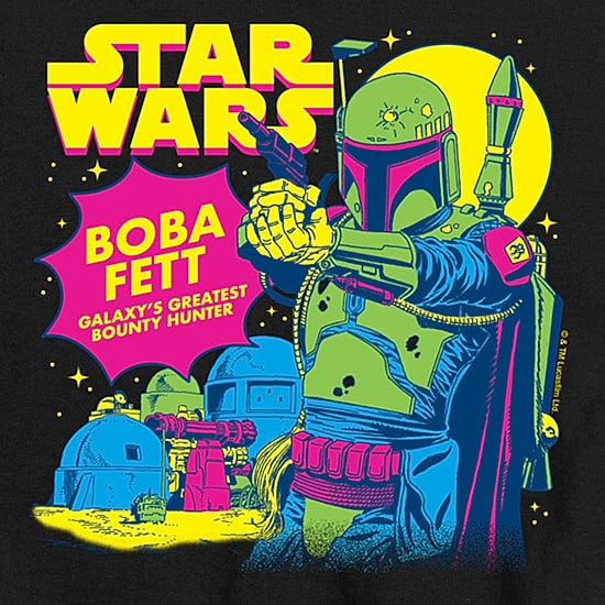 Disney Collection Little & Big Kid Boys Crew Neck Short Sleeve Regular Fit Star Wars Graphic T-Shirt