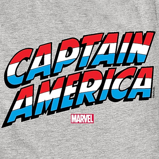 Disney Collection Brave New World Little & Big Kid Boys Crew Neck Short Sleeve Regular Fit Captain America Marvel Graphic T-Shirt