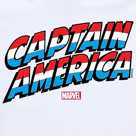 Disney Collection Brave New World Little & Big Kid Boys Crew Neck Short Sleeve Regular Fit Captain America Marvel Graphic T-Shirt
