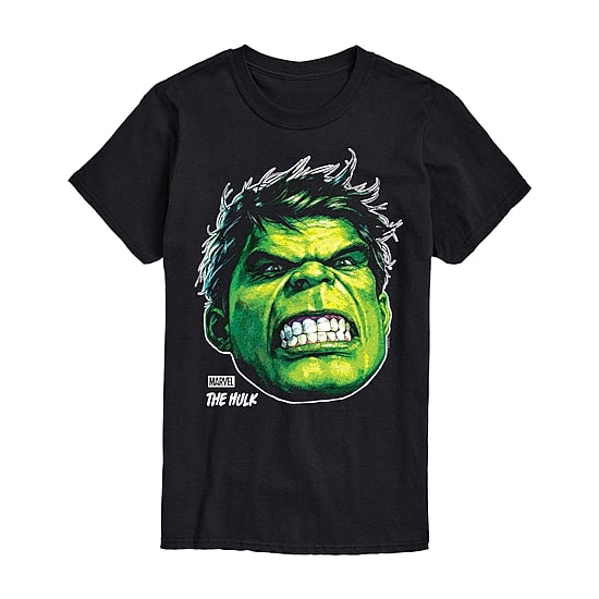 Mens Short Sleeve Hulk  Marvel Graphic T-Shirt