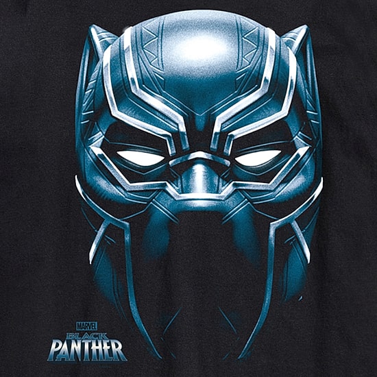 Mens Short Sleeve Black Panther Marvel Graphic T-Shirt