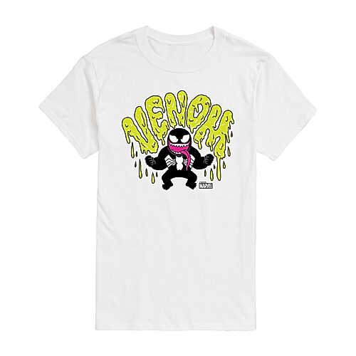 Mens Short Sleeve Marvel Venom Graphic T-Shirt, X-large, White