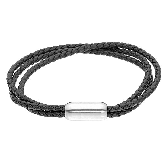 Mens Stainless Steel Wrap Bracelet