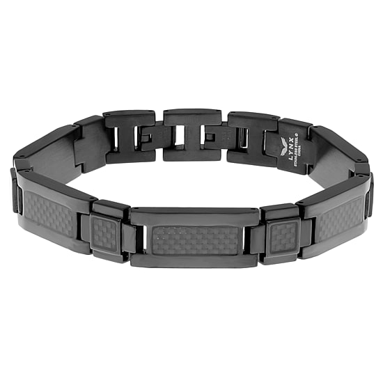 Mens Stainless Steel Solid 8 1/2 Inch Link Bracelet