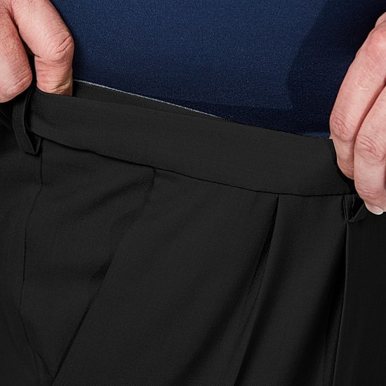 Haggar Premium Comfort Expandable Waist Mens Classic Fit Big and Tall Dress Pleated Pant