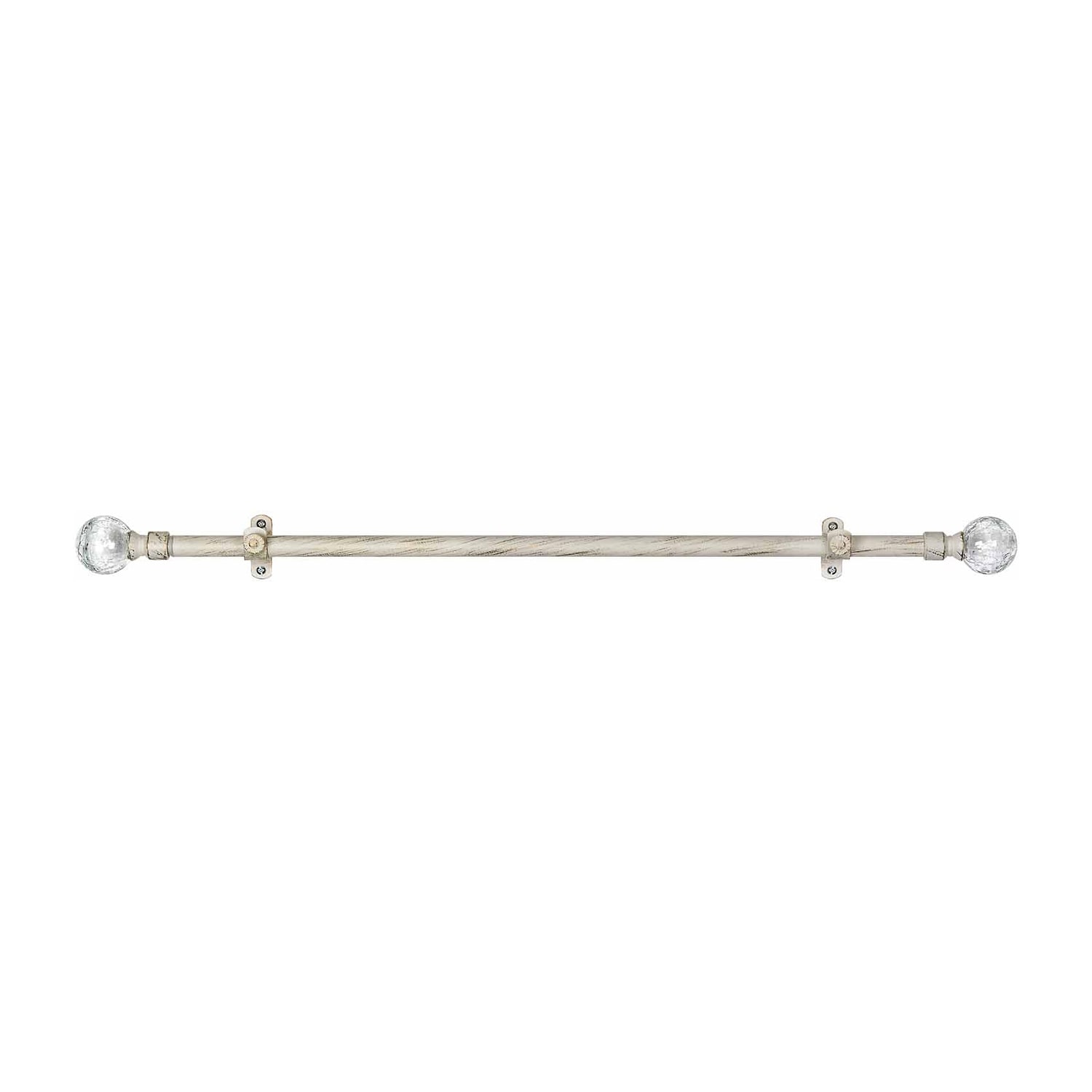 Metallo ¾in Adjustable Curtain Rod with Ilana Finial