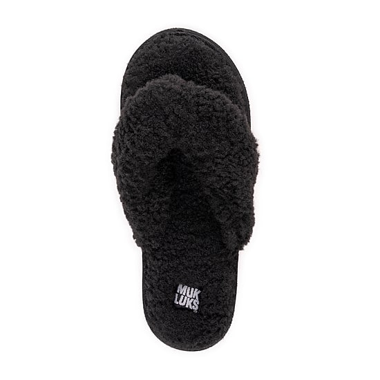 Muk Luks Taryn Thong Womens Memory Foam Slip-On Slippers
