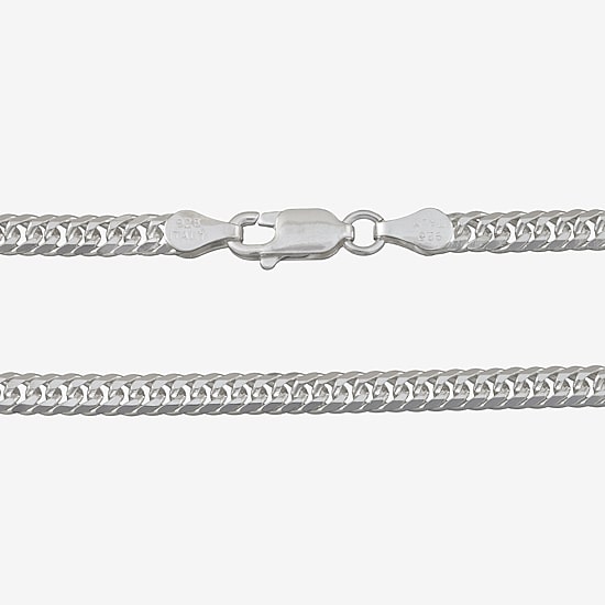 Made in Italy Unisex Adult Sterling Silver 18 Inch Curb Chain Necklace