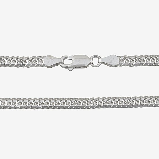 Made in Italy Mens Sterling Silver 24 Inch Curb Chain Necklace