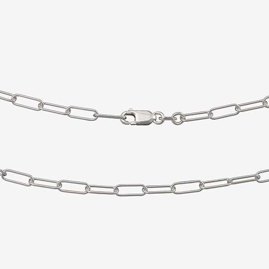 Made in Italy Womens Sterling Silver 20 Inch Link Necklace